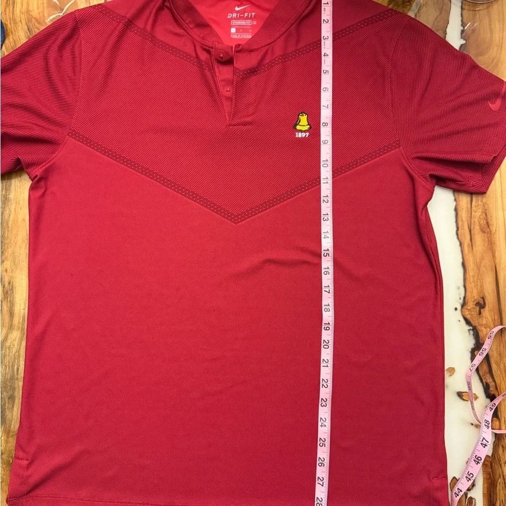 Nike Dri-FIT Red Golf Polo Shirt Men’s Size Large Performance Pro Golf